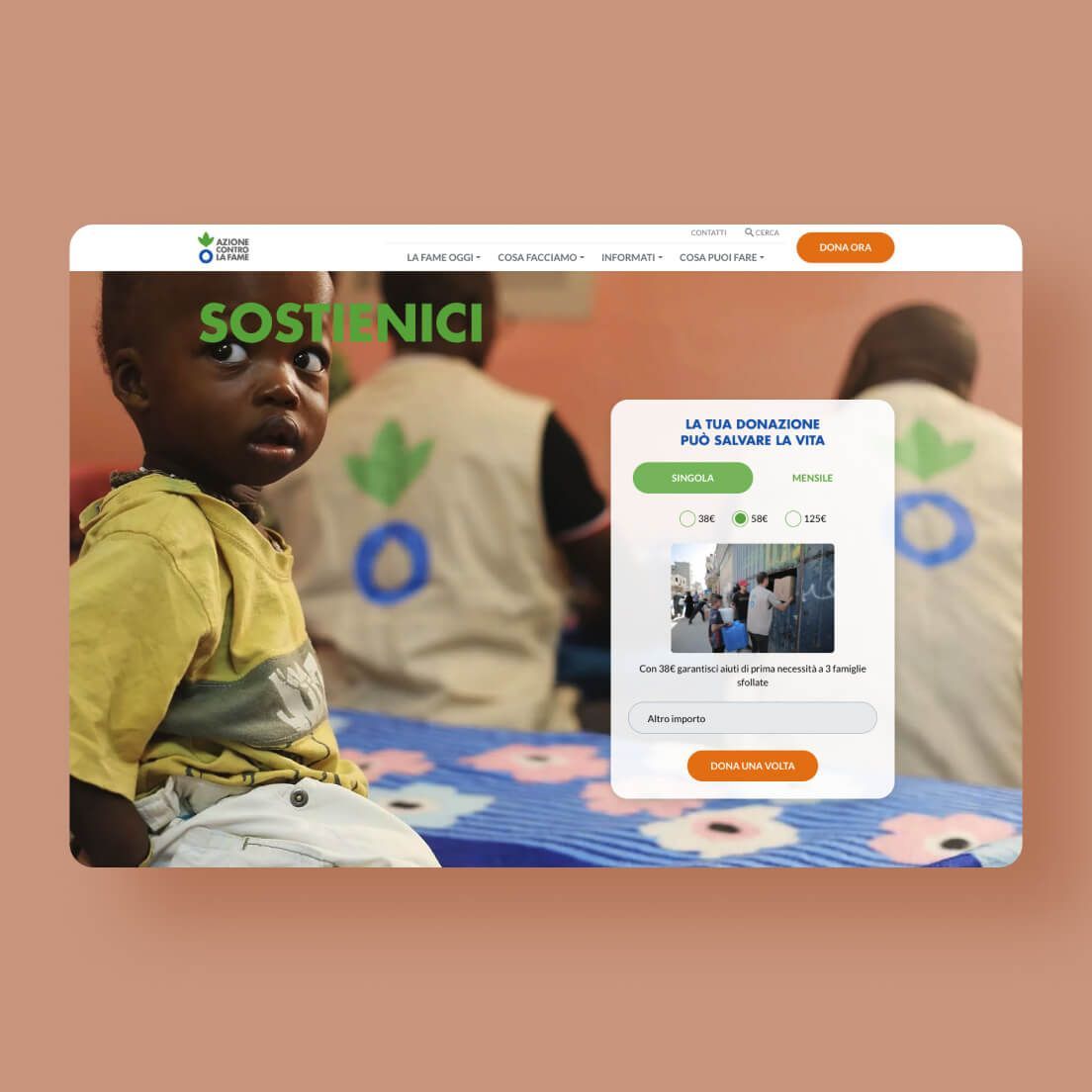 /cmsform di donazione del sito di Azione contro la fame