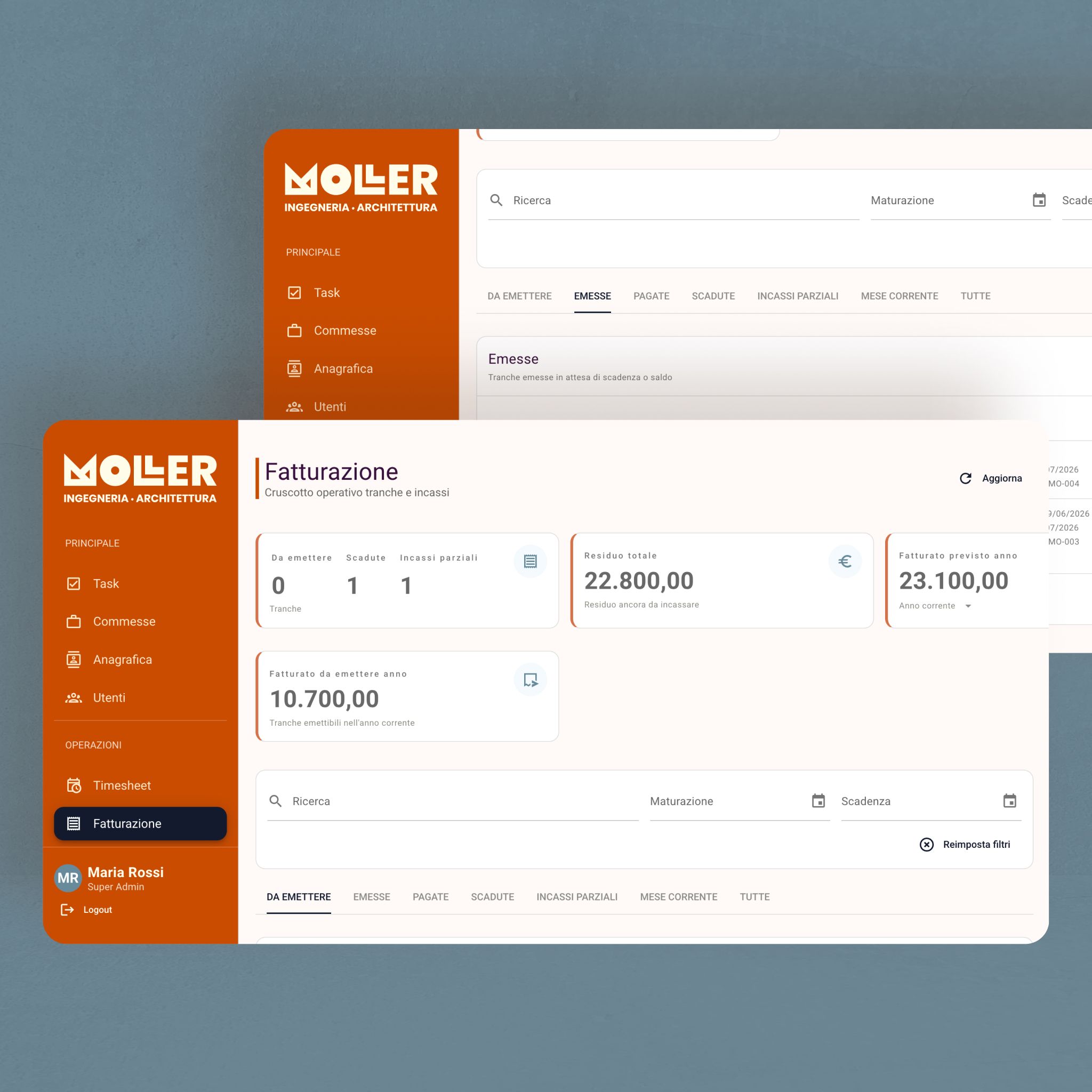 /cmsmockup software gestionale Moller