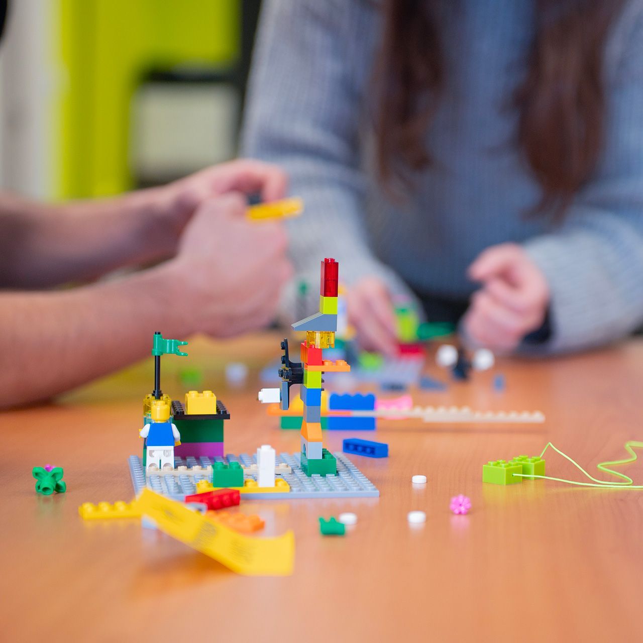 Modellino con mattoncini Lego da una sessione di workshop Lego Serious Play