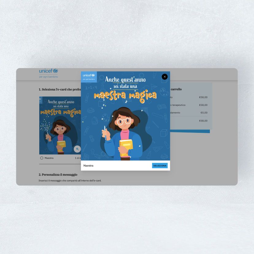 /cmsE-card regalo per la maestra con la scritta " anche quest'anno sei stata una maestra magica"