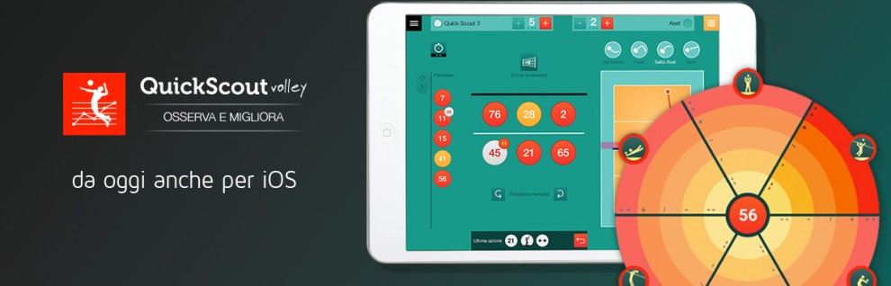 L'app Quick Scout Volley è ora disponibile per iPad